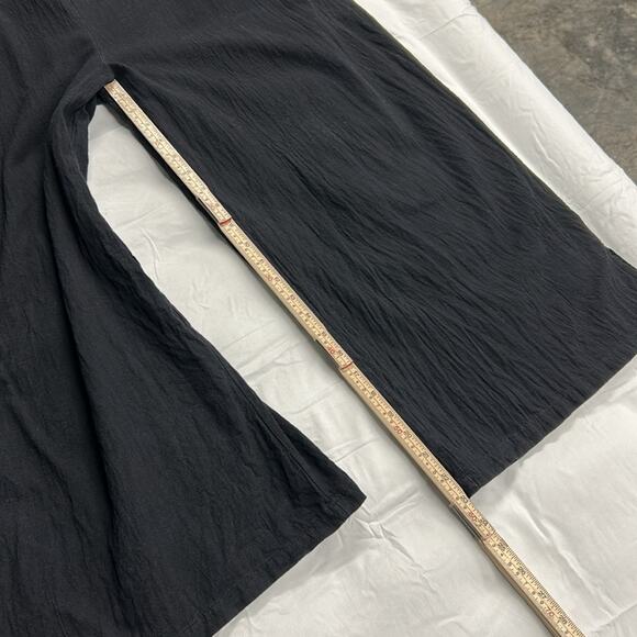 Women's Casual Linen Blend Wide-Leg Jumpsuit with Adjustable Straps Pockets  2XL - Picture 7 of 11